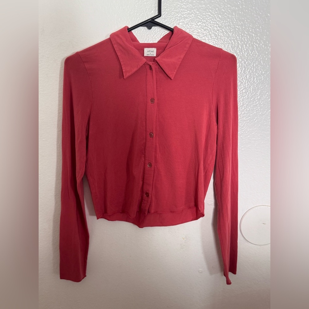 Wilfred Orange Button-Down Shirt